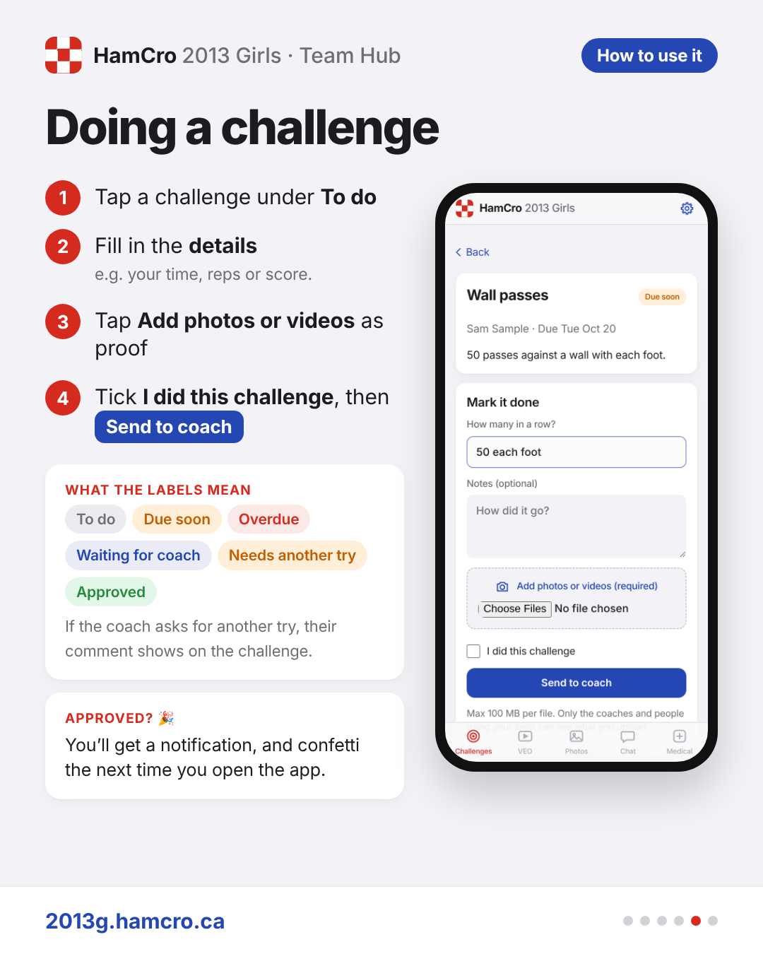 Doing a challenge