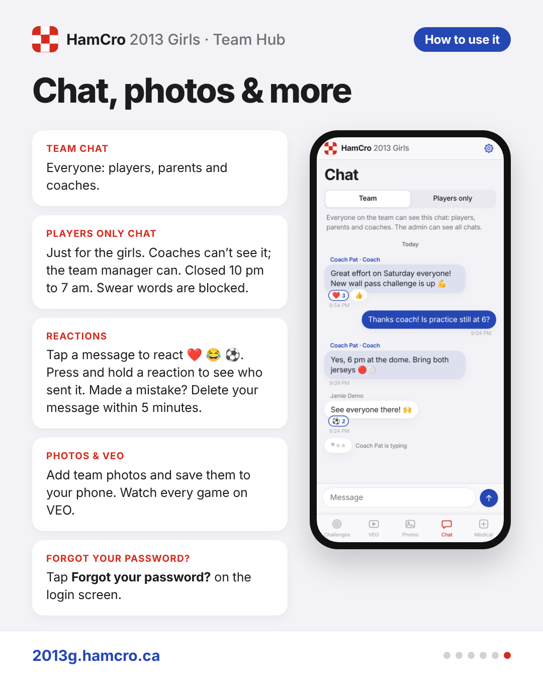 Chat, photos & more